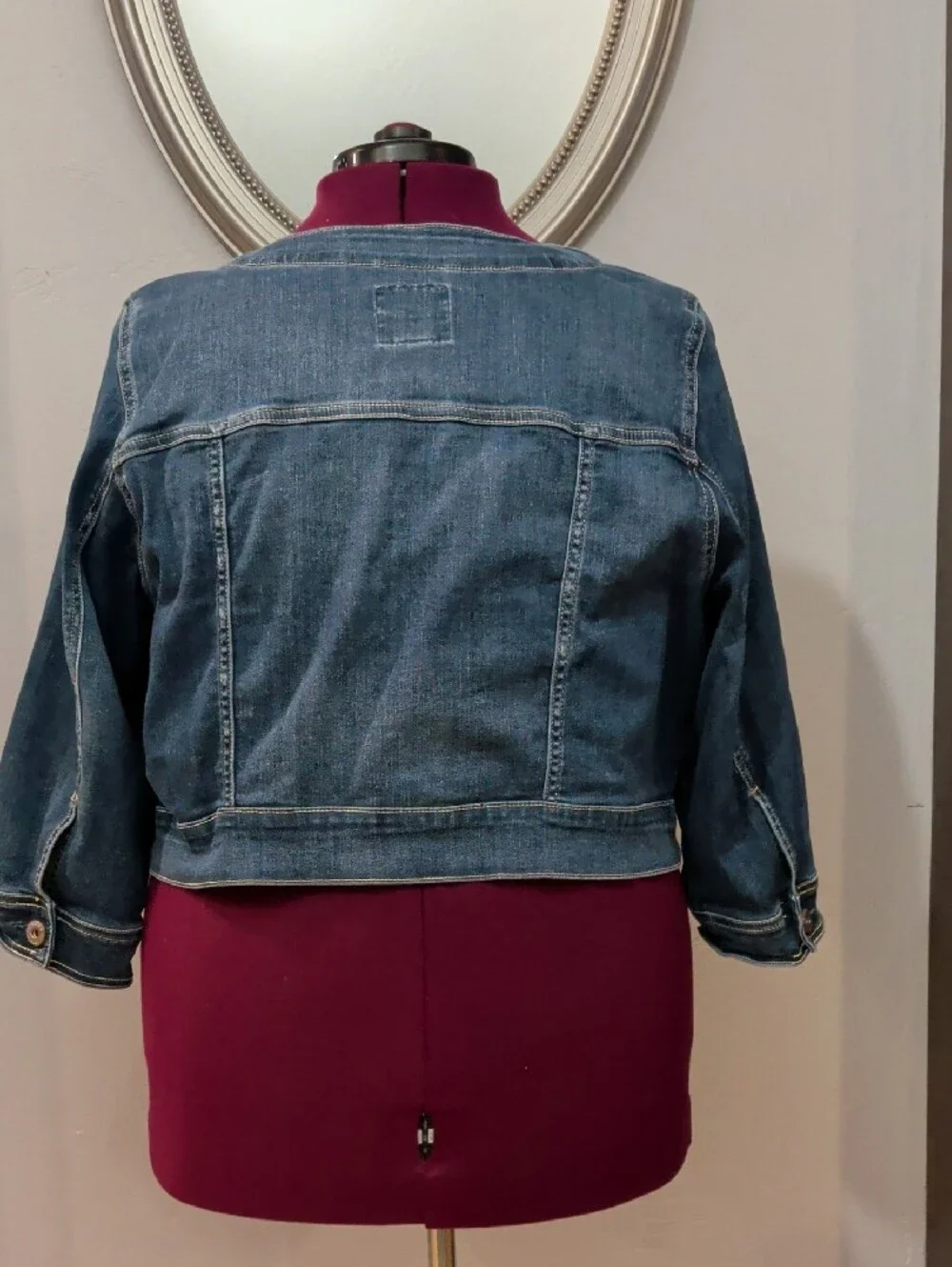 torrid Blue Denim Collarless Jean Jacket